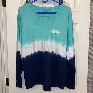 Long sleeve ombré shirt